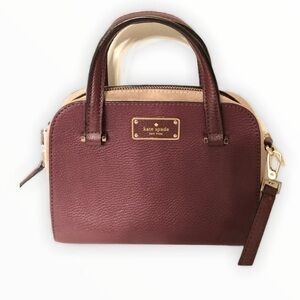 👛 KATE SPADE 👛 small Felix burgundy tote